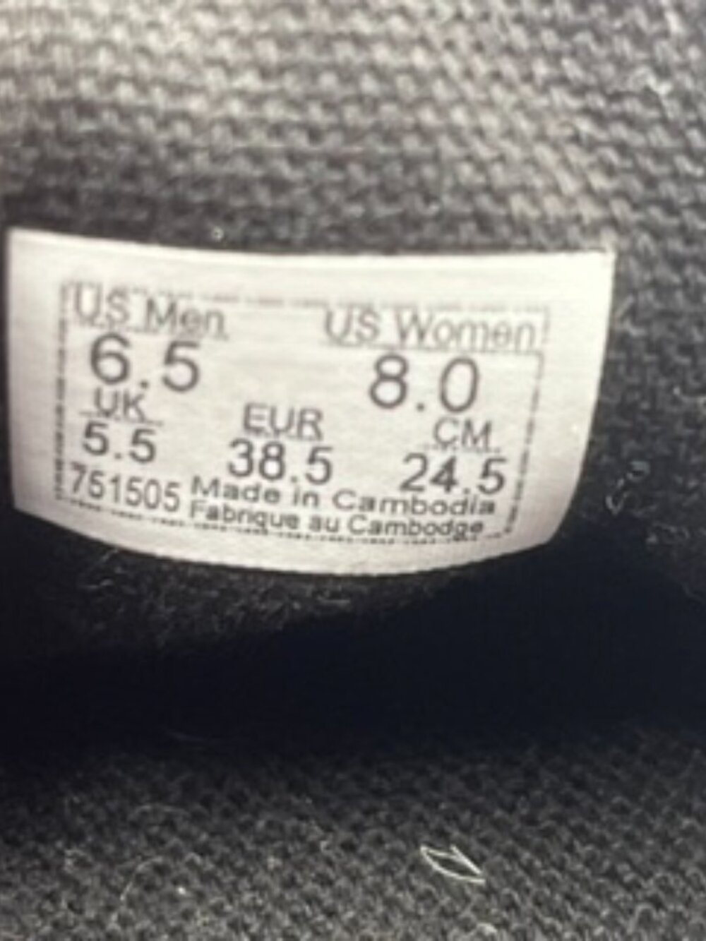 Vans Authentic Flannel Sneakers Unisex W8 M6.5 Red & Black Plaid low top lace up - Picture 5 of 9